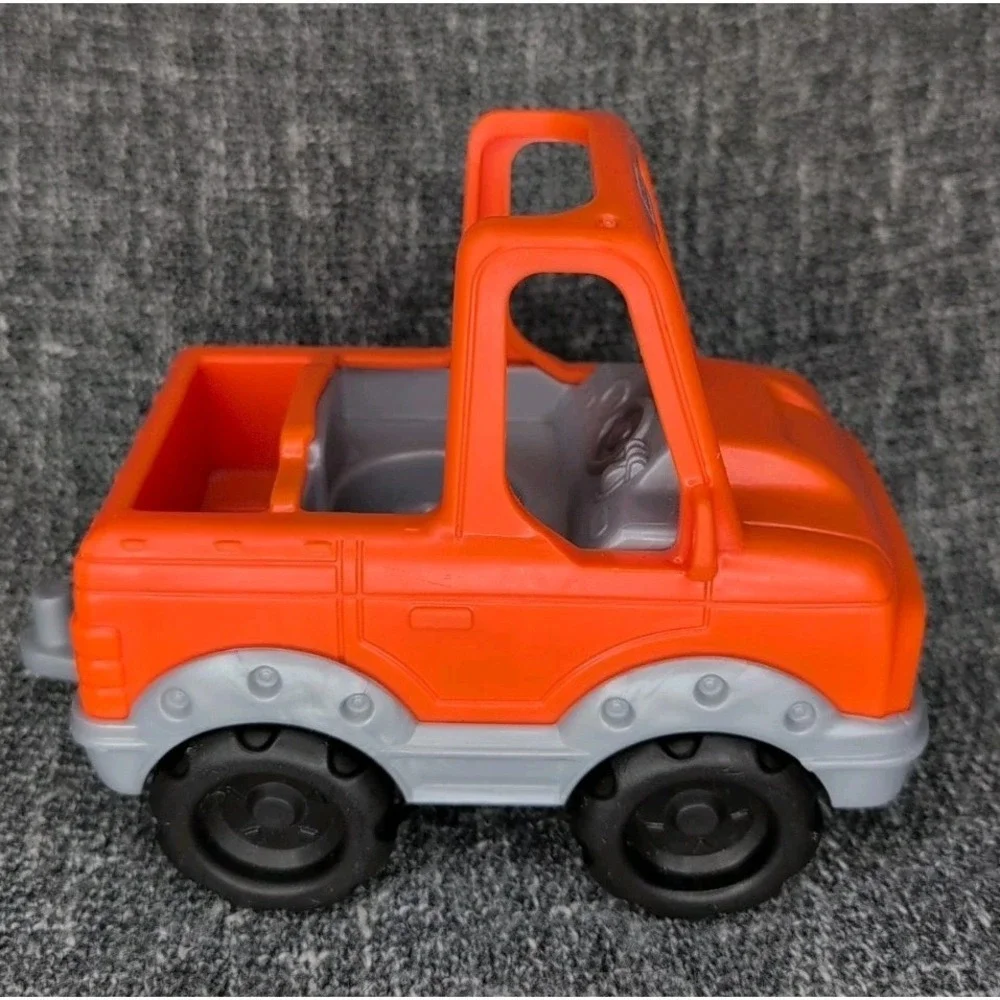 FisherPrice Little People Orange Pickup Truck w Boy Figure Toy Lot